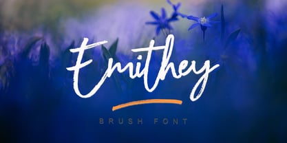 Emithey Brush Font Poster 1