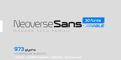 Neoverse Sans Font Poster 1