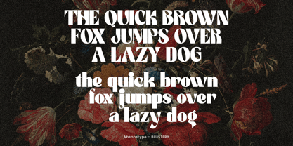 Blustery Font Poster 5