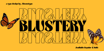 Blustery Font Poster 1