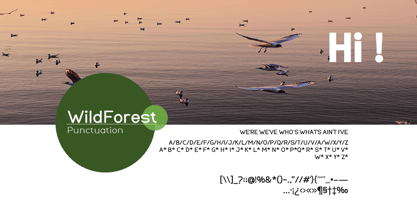 WildForest Font Poster 9