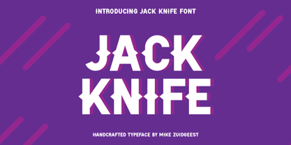 Jack Knife Font Poster 1
