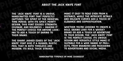 Jack Knife Font Poster 6