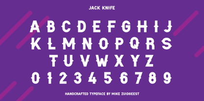 Jack Knife Font Poster 7