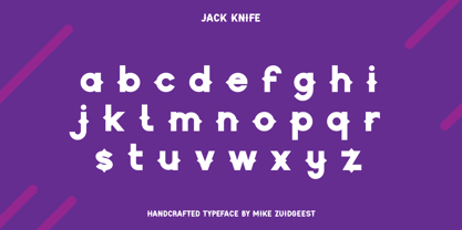 Jack Knife Font Poster 5