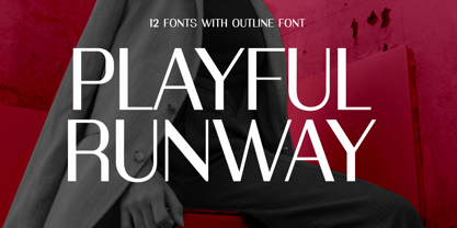 Playful Runway Font Poster 1
