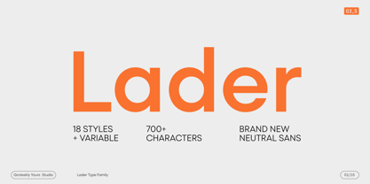 Lader Font Poster 1