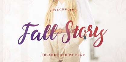 Fall Story Font Poster 1