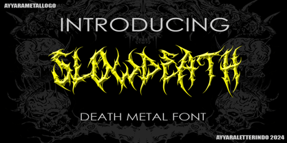 Slow death Font Poster 1