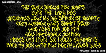 Slow death Font Poster 3