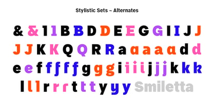 Smiletta Font Poster 4