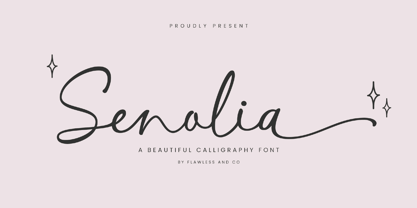 Senolia Font Poster 1