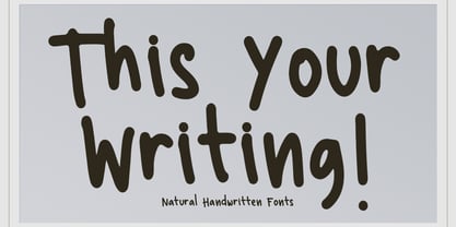 This Your Writing Font Poster 1