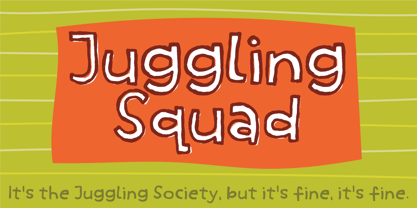 Juggling Squad Font Poster 4