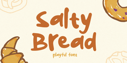 Salty Bread Font Poster 1