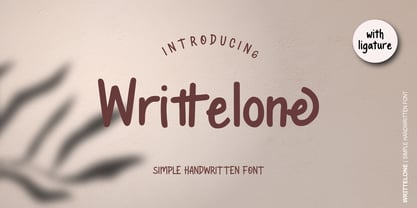 Writtelone Font Poster 1