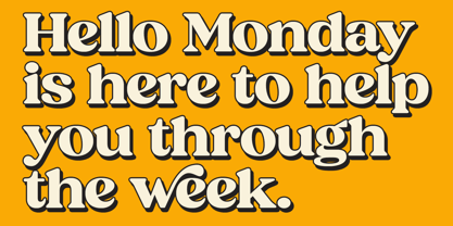 Hello Monday Font Poster 6