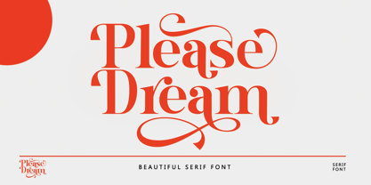 Please Dream Font Poster 1