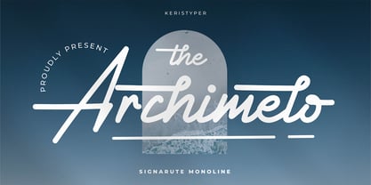 Archimelo Font Poster 1