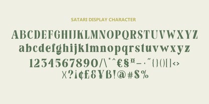 Satari Display Font Poster 9