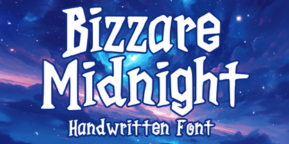 Bizzare Midnight Font Poster 1