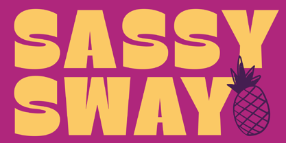 Sassy Sway Font Poster 1