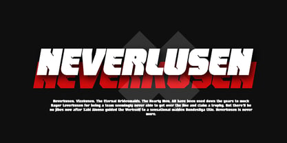 Neverlusen Font Poster 2