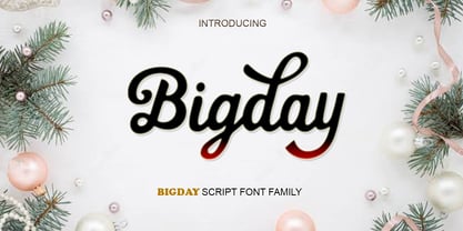 Bigday Font Poster 1