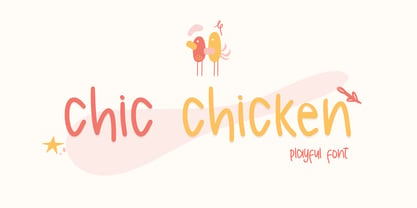 Chic Chicken Font Poster 1