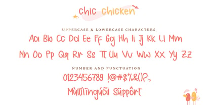 Chic Chicken Font Poster 9