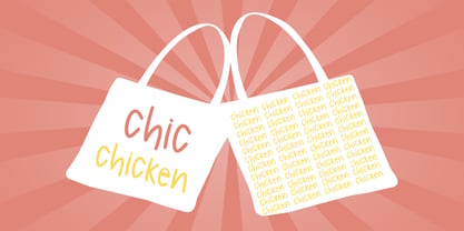 Chic Chicken Fuente Póster 6