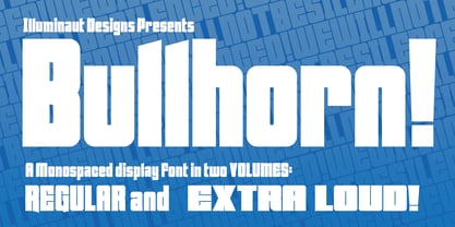 Bullhorn Font Poster 1
