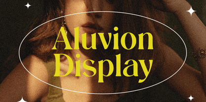 Aluvion Display Font Poster 1