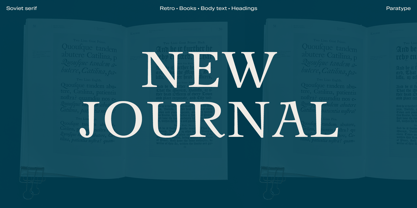 New Journal Font Poster 1