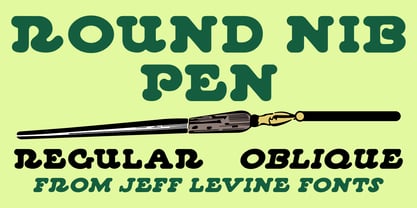 Round Nib Pen JNL Font Poster 1