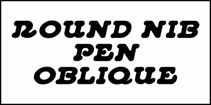 Round Nib Pen JNL Font Poster 4