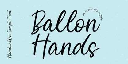 Ballon Hands Font Poster 1