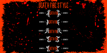 Death Fire Font Poster 10