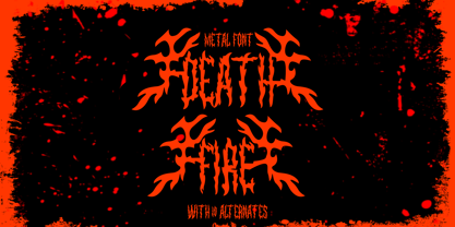 Death Fire Font Poster 1