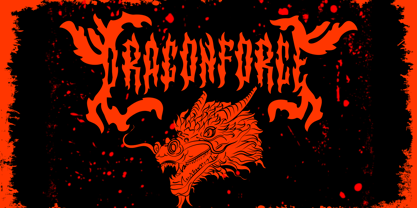 Death Fire Font Poster 4