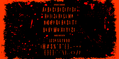 Death Fire Font Poster 11