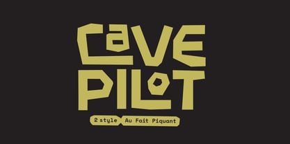 Cave Pilot Font Poster 1