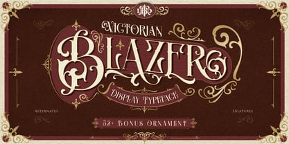 BTD Blazer Typeface Font Poster 1