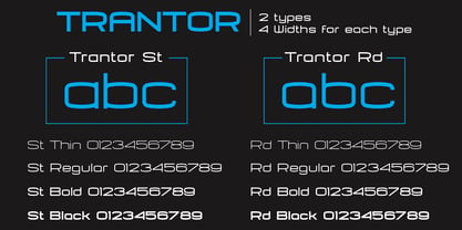 Trantor Font Poster 4