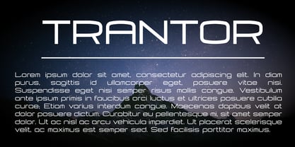 Trantor Font Poster 7