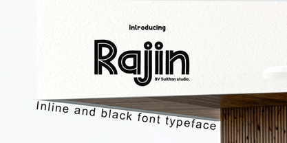 Rajin black Font Poster 1