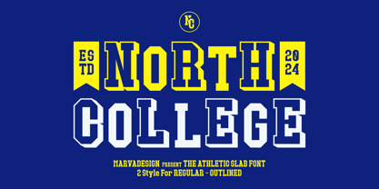 North College Font Poster 1