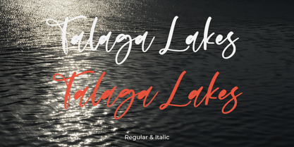 Talaga Lakes Font Poster 7