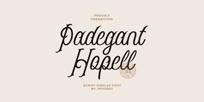 Padegant Hopell Font Poster 1