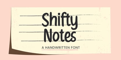 Shifty Notes Font Poster 1